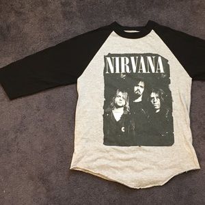 Nirvana baseball shirt